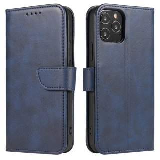 Futerał etui portfel z klapką do iPhone 12 Pro Max niebieski