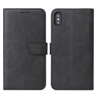 Futerał etui portfel z klapką do iPhone XS / iPhone X czarny