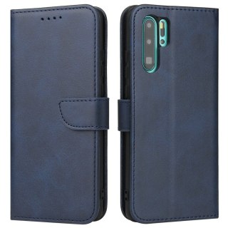 Futerał etui portfel z klapką do Huawei P30 Pro niebieski