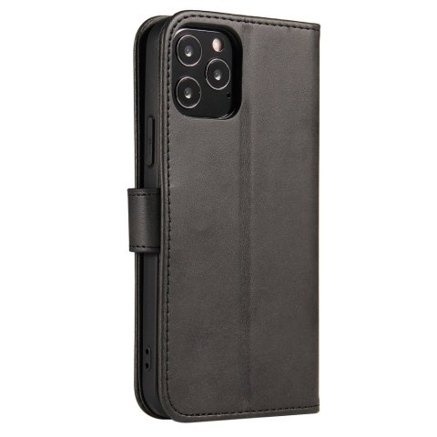 Futerał etui portfel z klapką do iPhone 12 Pro / iPhone 12 czarny