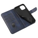 Futerał etui portfel z klapką do iPhone 12 Pro / iPhone 12 niebieski