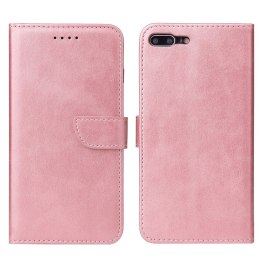 Futerał etui portfel z klapką do iPhone 8 Plus / iPhone 7 Plus różowy
