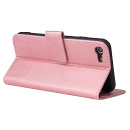 Futerał etui portfel z klapką do iPhone SE 2020 / iPhone 8 / iPhone 7 różowy