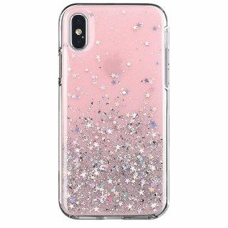 Wozinsky Star Glitter błyszczące etui pokrowiec z brokatem iPhone 12 Pro Max różowy