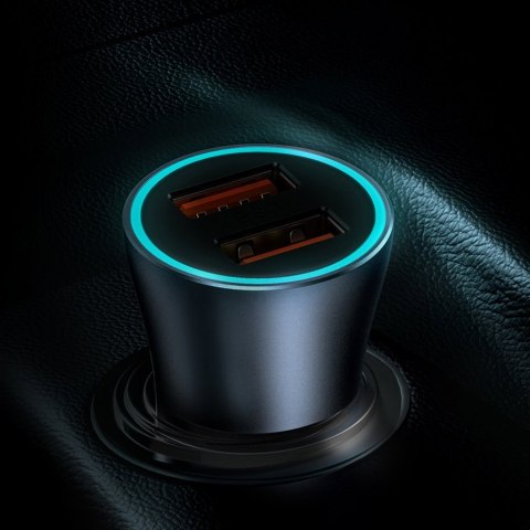 Baseus Golden Contactor Pro Dual Quick Charger Car Charger U+C 40W Dark Gray