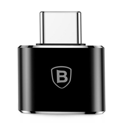 Baseus adapter przejściówka ze złącza USB na USB Type-C OTG czarny (CATOTG-01)