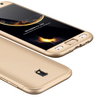 Etui na całą obudowę przód + tył do Samsung Galaxy J7 2017 złoty