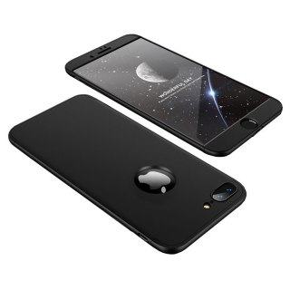 Etui na całą obudowę przód + tył do iPhone 8 Plus / iPhone 7 Plus czarny