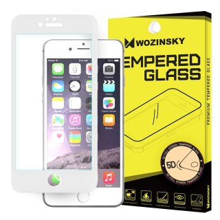 Szkło hartowane 5D Full Glue na cały ekran z ramką do iPhone 6S / 6 biały