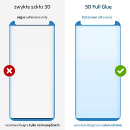 Szkło hartowane 5D Full Glue na cały ekran z ramką do Samsung Galaxy S8 czarny