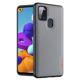 Etui Fino Dux Ducis Nylonowe Pokrycie do Samsung Galaxy A21S niebieski