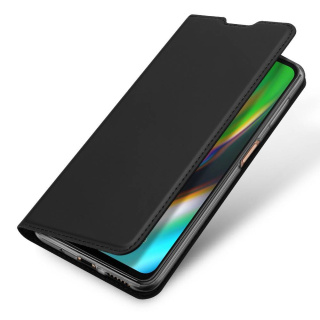 Etui Dux Ducis Czarny + szkło pełne do Motorola Moto G9 Plus