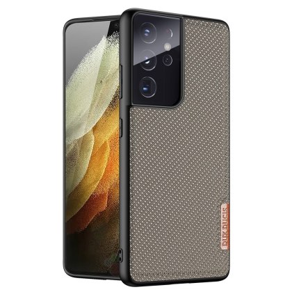 Etui Fino Dux Ducis Nylonowe Pokrycie do Samsung Galaxy S21 Ultra 5G zielony