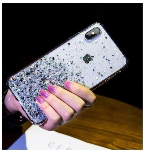Wozinsky Star Glitter błyszczące etui pokrowiec z brokatem Samsung Galaxy A42 5G różowy