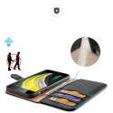 Etui Hivo Dux Ducis skórzane z klapką do iPhone 7 / 8 / SE 2020 czarny