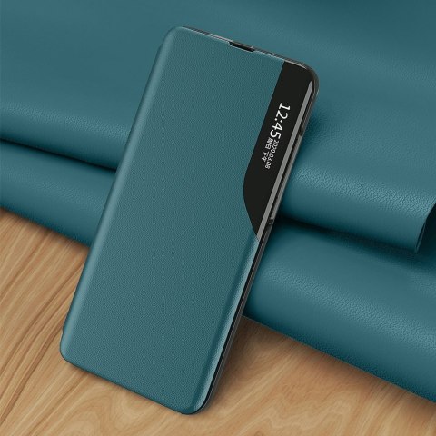 Eco Leather View Case elegancki futerał etui z klapką i funkcją podstawki Samsung Galaxy A02s czarny