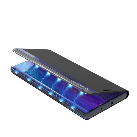 New Sleep Case pokrowiec etui z klapką z funkcją podstawki Samsung Galaxy A02s czarny