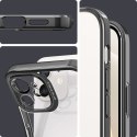 Etui Spigen Optik Crystal do iPhone 12 / 12 Pro Chrome Grey