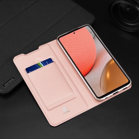 DUX DUCIS Skin Pro kabura etui pokrowiec z klapką Samsung Galaxy A72 5G / A72 4G różowy