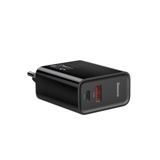 Ładowarka sieciowa Baseus 2-porty: USB i Type-C PD30W / QC3.0