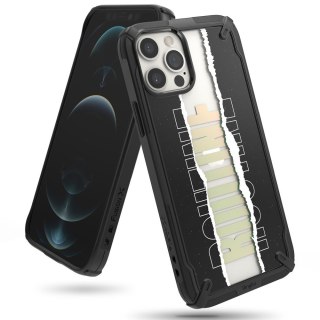 Etui Ringke Fusion X Design do iPhone 12 Pro Max czarny (Routine)