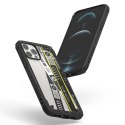 Etui Ringke Fusion X Design do iPhone 12 Pro Max czarny (Ticket band)