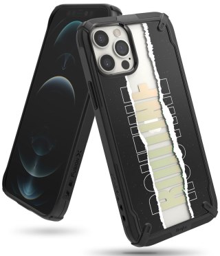 Etui Ringke Fusion X Design do iPhone 12 / 12 Pro czarny (Routine)