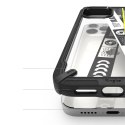 Etui Ringke Fusion X Design do iPhone 12 / 12 Pro czarny (Ticket band)