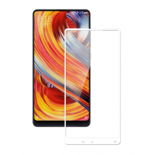 Szkło Ochronne Full Glue Białe do Xiaomi Mi Mix 2 / 2S