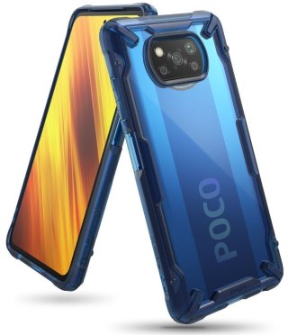 Etui Ringke Fusion X do Xiaomi Poco X3 Pro / X3 NFC Space Blue