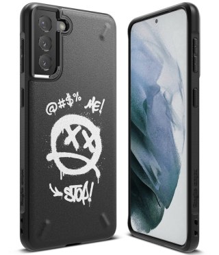 Etui Ringke Onyx Design do Samsung Galaxy S21 Plus 5G czarny (Graffiti)