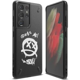 Etui Ringke Onyx Design do Samsung Galaxy S21 Ultra 5G czarny (Graffiti)