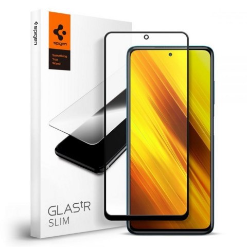 Szkło Hartowane Spigen Glass Fc do Xiaomi Poco X3 Pro / X3 NFC Black