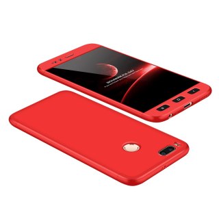 Etui na całą obudowę przód + tył do Xiaomi Mi A1 / Mi 5X czerwony