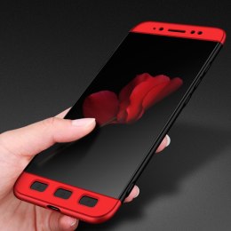 Etui na całą obudowę przód + tył do Xiaomi Redmi Note 5A Prime czarno-czerwony