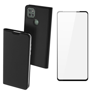 Etui DUX DUCIS + szkło pełne do Motorola Moto G9 Power czarny