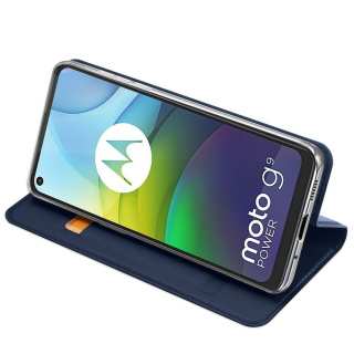 Etui DUX DUCIS + szkło pełne do Motorola Moto G9 Power niebieski