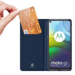 Etui z Klapką Dux Ducis do Motorola Moto G9 Power niebieski