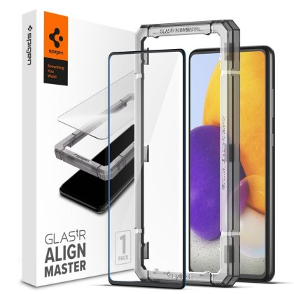 Szkło Hartowane Spigen Alm Glass Fc do Samsung Galaxy A72 Black