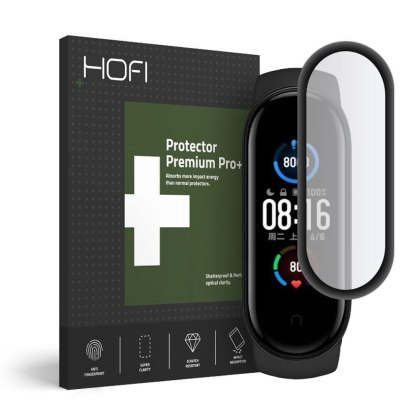 Szkło Hybrydowe Hofi Hybrid Glass do Xiaomi Mi Band 5 / 6 Black