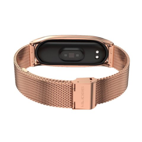 Bransoleta Milaneseband do Xiaomi Mi Band 5 / 6 Rose Gold