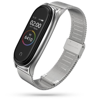 Bransoleta Milaneseband do Xiaomi Mi Band 5 / 6 Silver