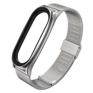 Bransoleta Milaneseband do Xiaomi Mi Band 5 / 6 Silver