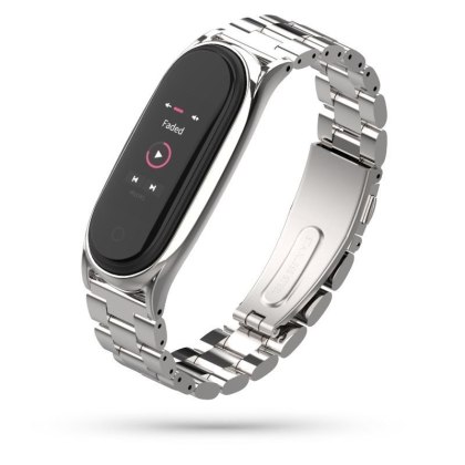 Bransoleta Stainless do Xiaomi Mi Band 5 / 6 Silver