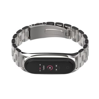 Bransoleta Stainless do Xiaomi Mi Band 5 / 6 Silver