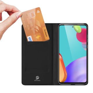 Etui Dux Ducis + szkło płaskie do Samsung Galaxy A52 czarny