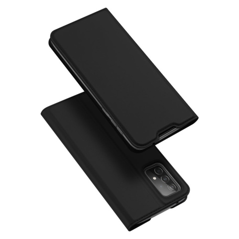 Etui Dux Ducis + szkło płaskie do Samsung Galaxy A52 czarny