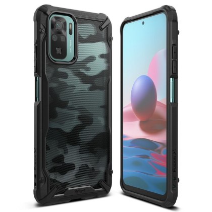 Etui Ringke Fusion X do Xiaomi Redmi Note 10 / 10s Camo Black