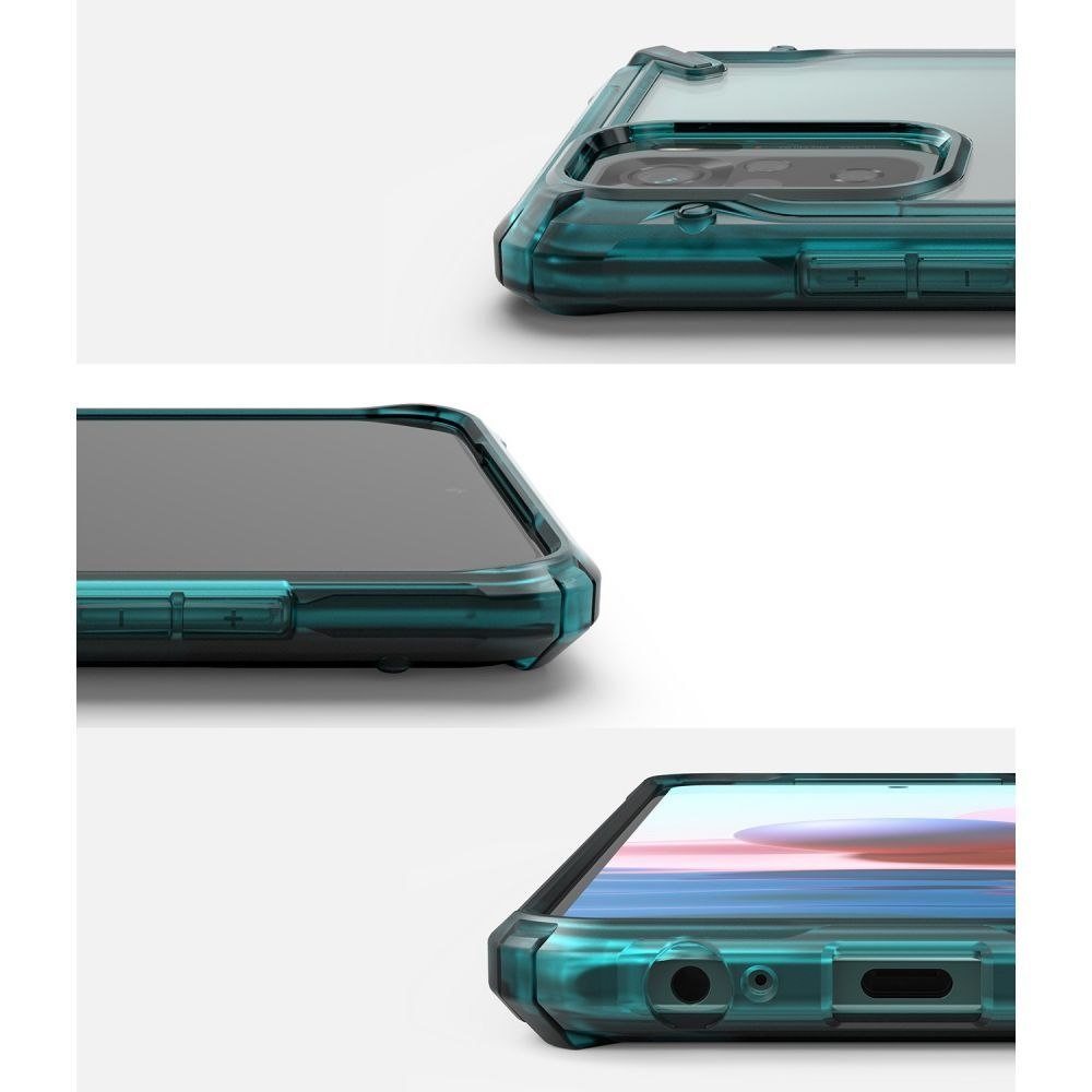 Etui Ringke Fusion X do Xiaomi Redmi Note 10 / 10s Turquoise Green