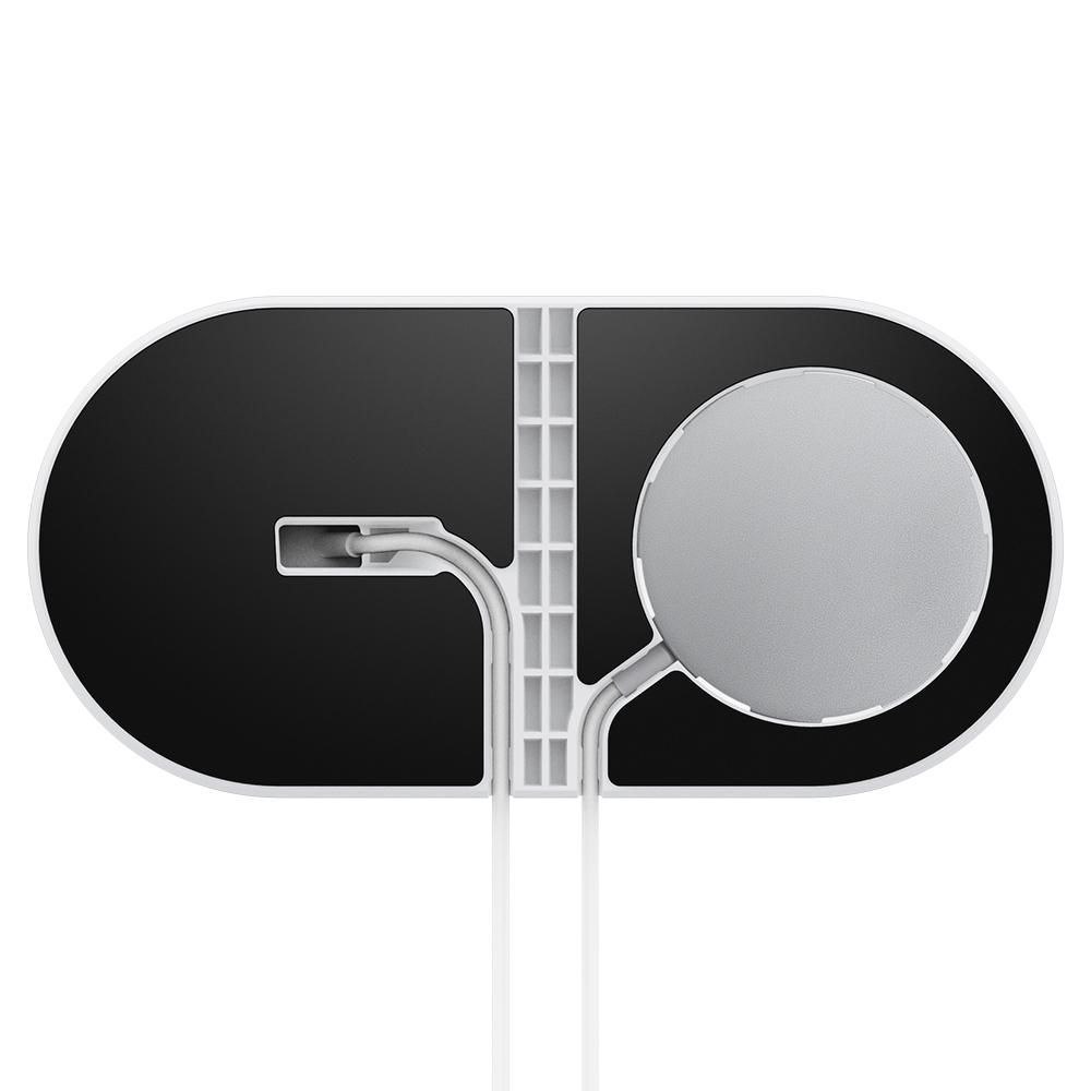 Podstawka Spigen Magfit Duo do Ładowarek dla Apple iPhone oraz Apple Watch Black